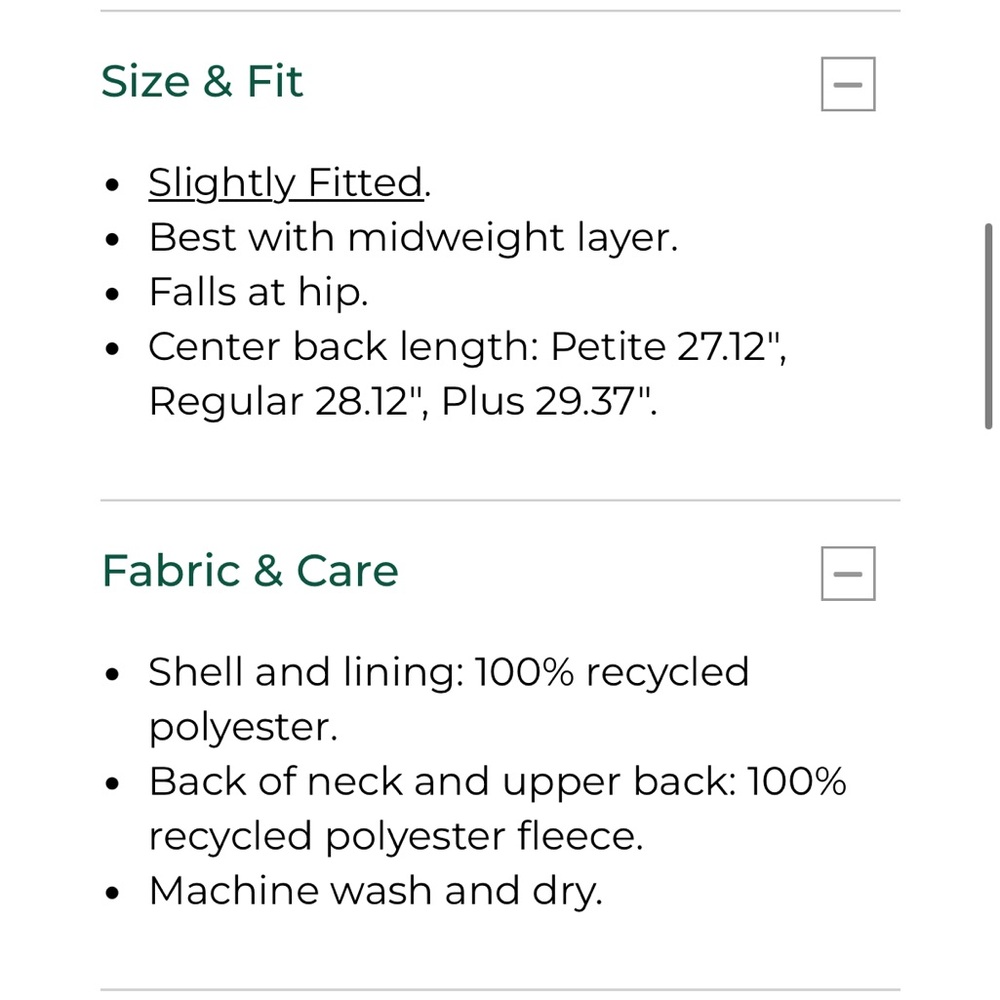 L.L. Bean Women's Down Colorblock jacket - Picture 8 of 8